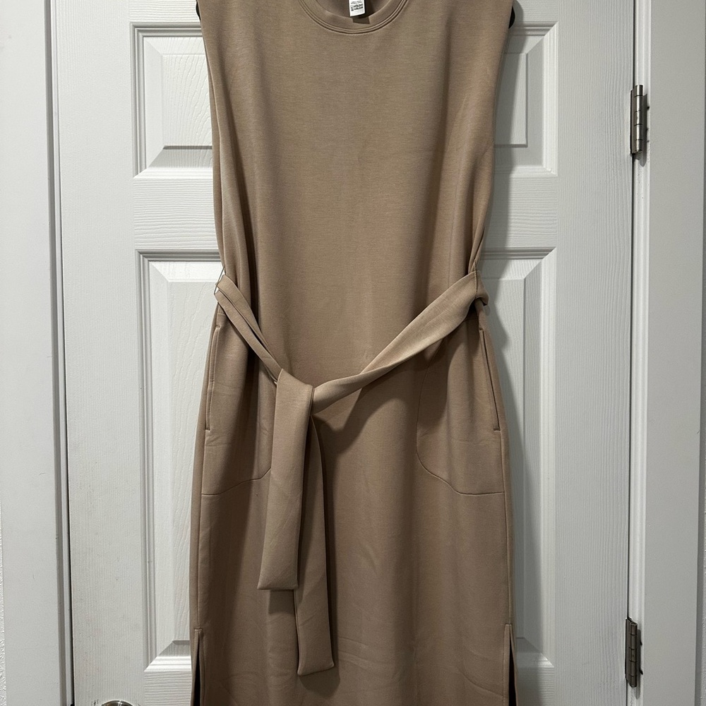Spanx midi Tan Sleeveless Dress